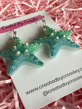 Load image into Gallery viewer, Large Starfish Charm Earrings
