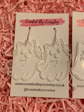 Load image into Gallery viewer, Ghost Cat Charm Earrings
