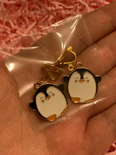 Load image into Gallery viewer, Happy Penguin Clip On Earrings
