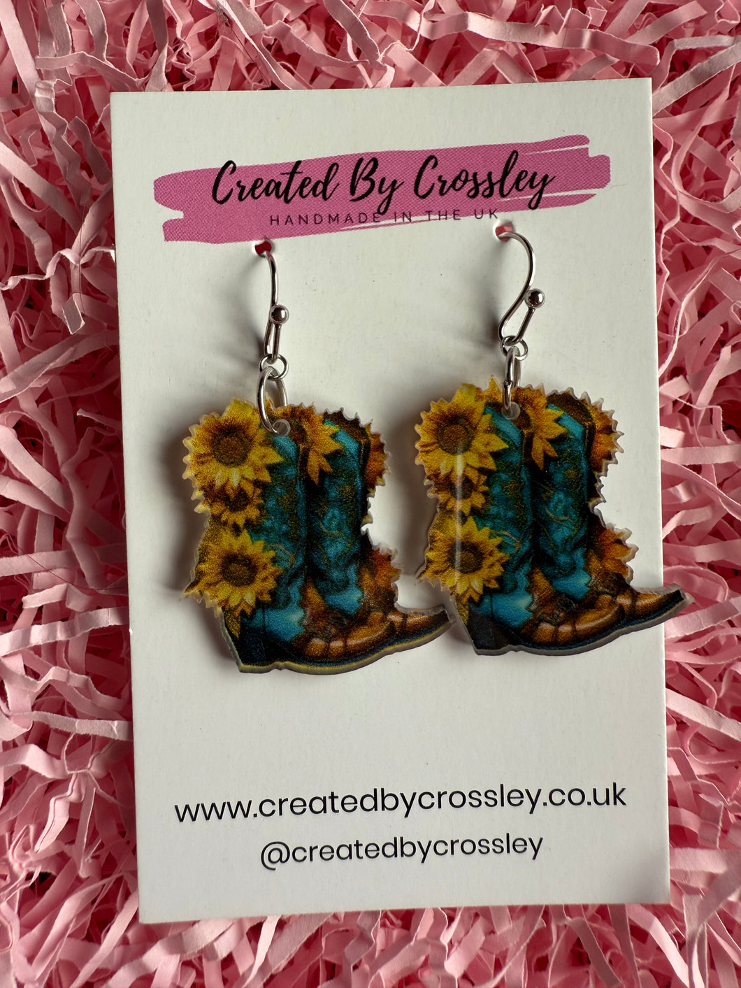 Cowboy Boots Charm Earrings