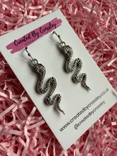 Load image into Gallery viewer, Snake Charm Earrings
