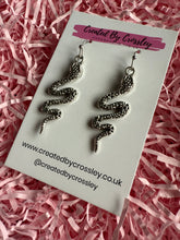 Load image into Gallery viewer, Snake Charm Earrings
