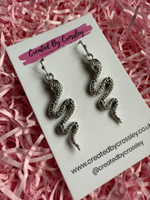 Load image into Gallery viewer, Snake Charm Earrings
