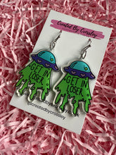 Load image into Gallery viewer, Alien Charm Earrings
