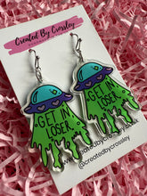 Load image into Gallery viewer, Alien Charm Earrings
