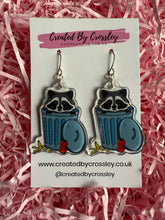 Load image into Gallery viewer, Trash Panda Charm Earrings
