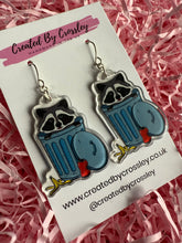 Load image into Gallery viewer, Trash Panda Charm Earrings
