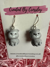 Load image into Gallery viewer, Chunky Cat Charm Earrings
