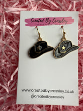 Load image into Gallery viewer, Cowboy Hat Charm Earrings
