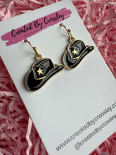 Load image into Gallery viewer, Cowboy Hat Charm Earrings
