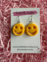 Load image into Gallery viewer, Happy Face Charm Earrings
