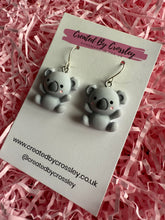 Load image into Gallery viewer, Koala Charm Earrings
