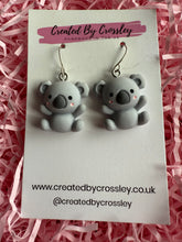 Load image into Gallery viewer, Koala Charm Earrings
