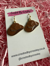 Load image into Gallery viewer, Cowboy Hat Charm Earrings
