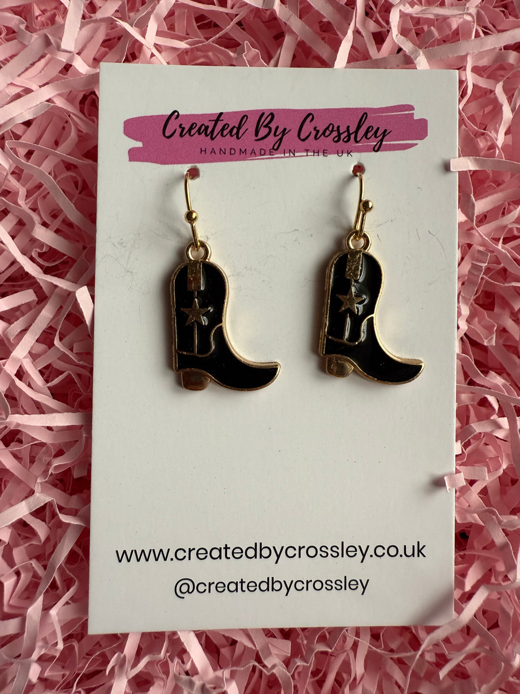 Cowboy Boots Charm Earrings