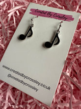Load image into Gallery viewer, Music Note Charm Earrings
