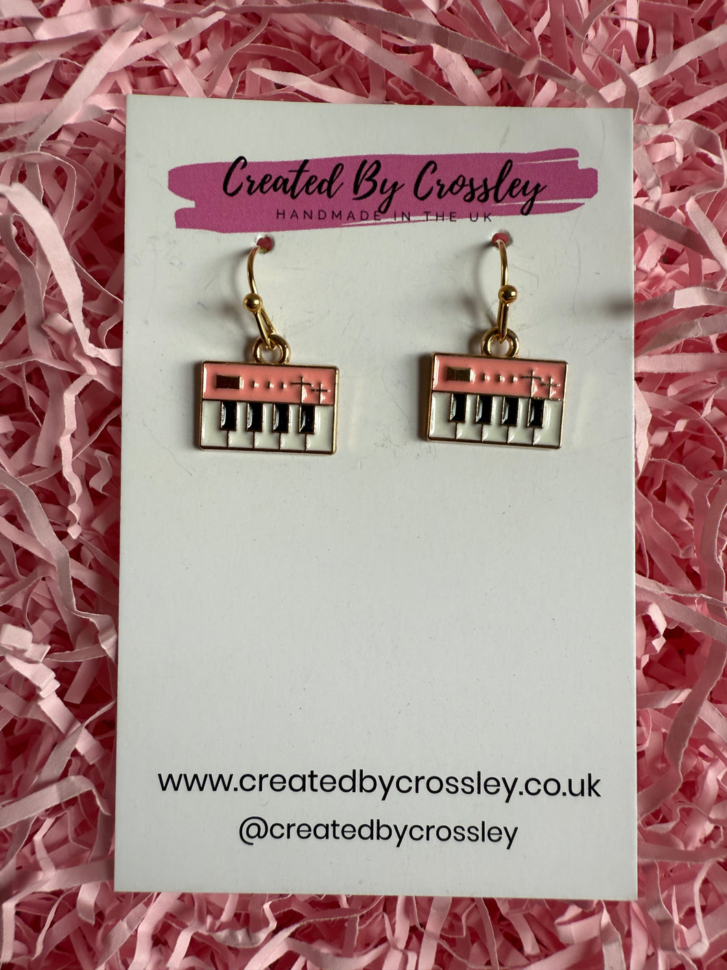Mini Piano Charm Earrings