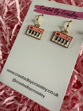 Load image into Gallery viewer, Mini Piano Charm Earrings
