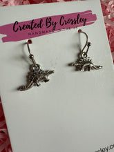 Load image into Gallery viewer, Stegosaurus Dinosaur Charm Earrings
