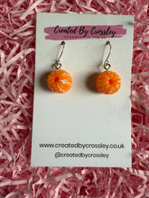 Load image into Gallery viewer, Orange Charm Earrings
