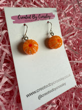 Load image into Gallery viewer, Orange Charm Earrings
