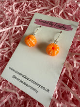 Load image into Gallery viewer, Orange Charm Earrings
