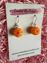 Load image into Gallery viewer, Orange Charm Earrings
