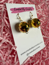 Load image into Gallery viewer, Gold Disco Ball Charm Earrings
