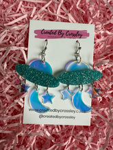 Load image into Gallery viewer, Alien Spaceship Charm Earrings
