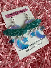 Load image into Gallery viewer, Alien Spaceship Charm Earrings
