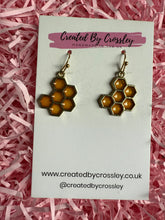 Load image into Gallery viewer, Honeycomb Charm Earrings

