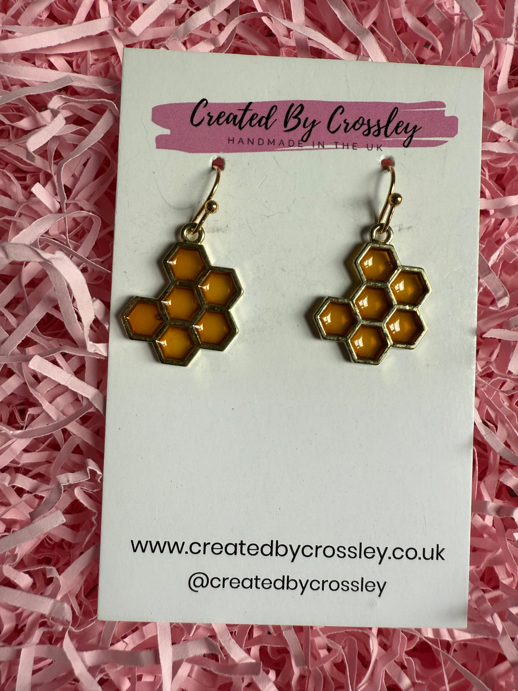 Honeycomb Charm Earrings