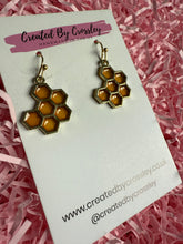 Load image into Gallery viewer, Honeycomb Charm Earrings
