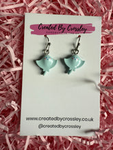 Load image into Gallery viewer, Blue Sting Ray Charm Earrings
