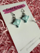 Load image into Gallery viewer, Blue Sting Ray Charm Earrings
