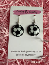 Load image into Gallery viewer, Football Charm Earrings
