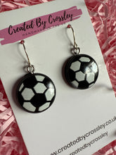 Load image into Gallery viewer, Football Charm Earrings
