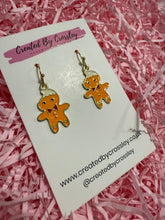 Load image into Gallery viewer, Gingerbread Man Charm Earrings
