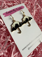 Load image into Gallery viewer, Umbrella Cat Charm Earrings
