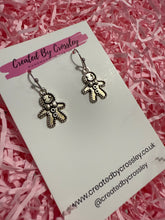 Load image into Gallery viewer, Gingerbread Man Charm Earrings
