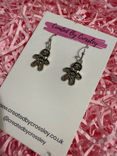 Load image into Gallery viewer, Gingerbread Man Charm Earrings
