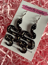Load image into Gallery viewer, Large Snake Charm Earrings
