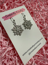 Load image into Gallery viewer, Sparkly Snowflake Charm Earrings
