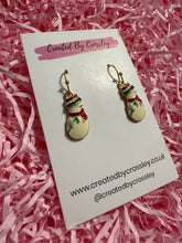 Load image into Gallery viewer, Snowman Charm Earrings
