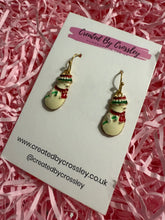 Load image into Gallery viewer, Snowman Charm Earrings
