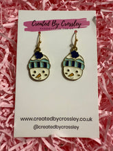 Load image into Gallery viewer, Beanie Hat Snowman Charm Earrings
