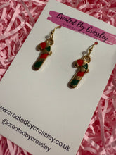 Load image into Gallery viewer, Candycane Charm Earrings
