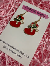 Load image into Gallery viewer, Large Christmas Stocking Charm Earrings
