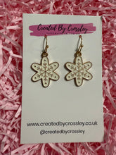 Load image into Gallery viewer, Large Snowflake Charm Earrings
