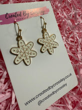 Load image into Gallery viewer, Large Snowflake Charm Earrings
